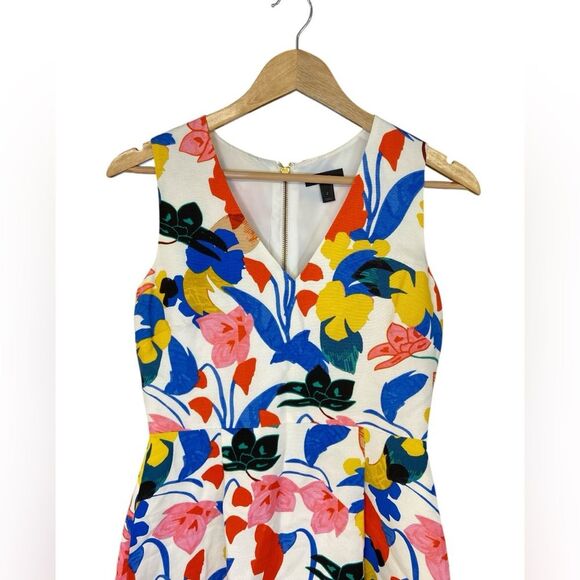 J. Crew A-line Sleeveless Dress in Morning Floral. Size 2 - Picture 4 of 14